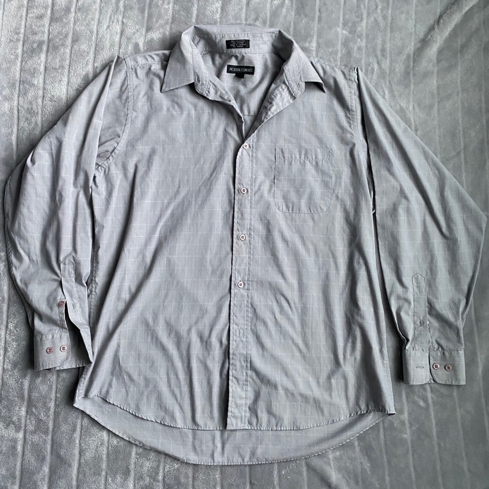 Modern Elements Long Sleeve Button Down, Large